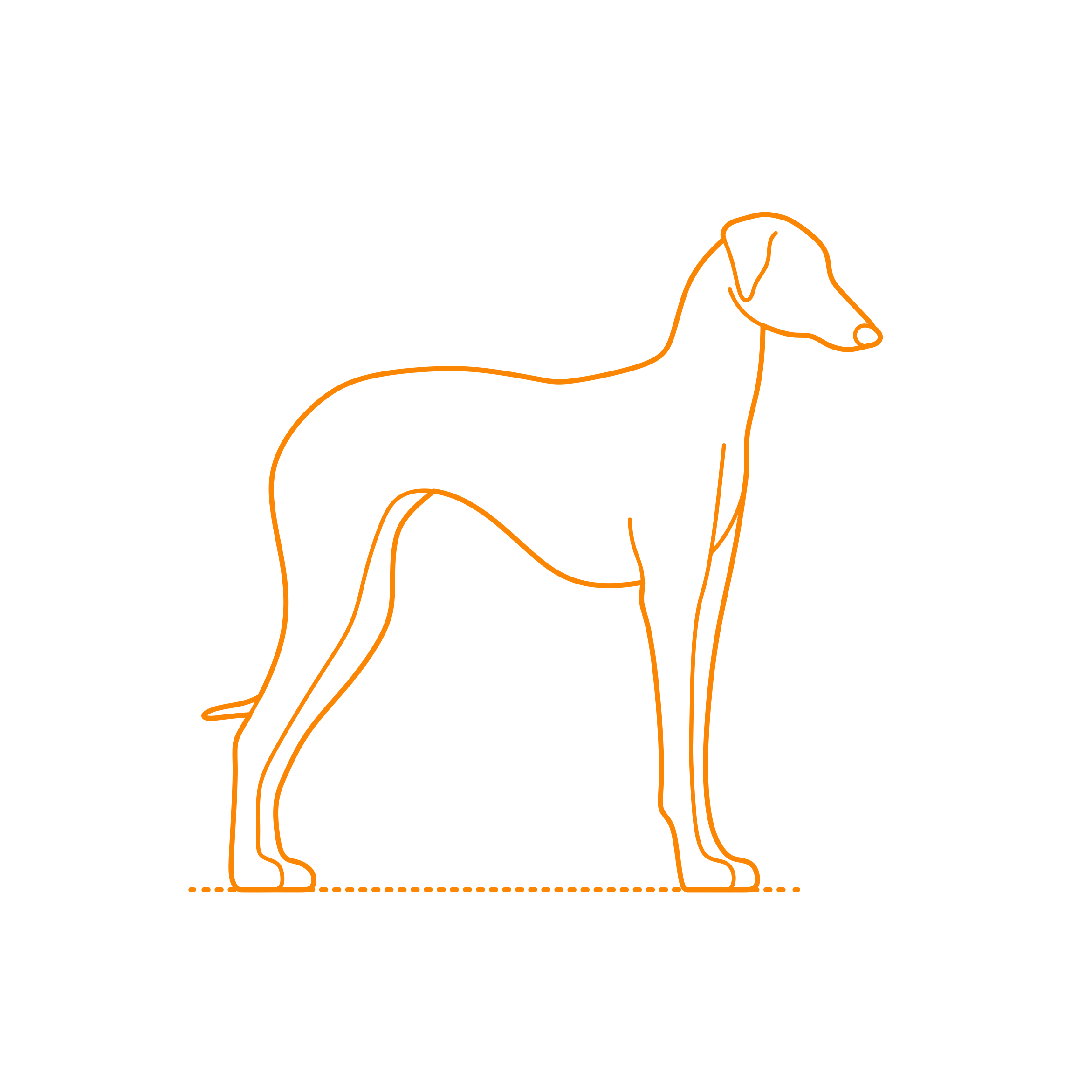 Animals Dogs Sloughi Sketch Style Svg Vector Free Vectors